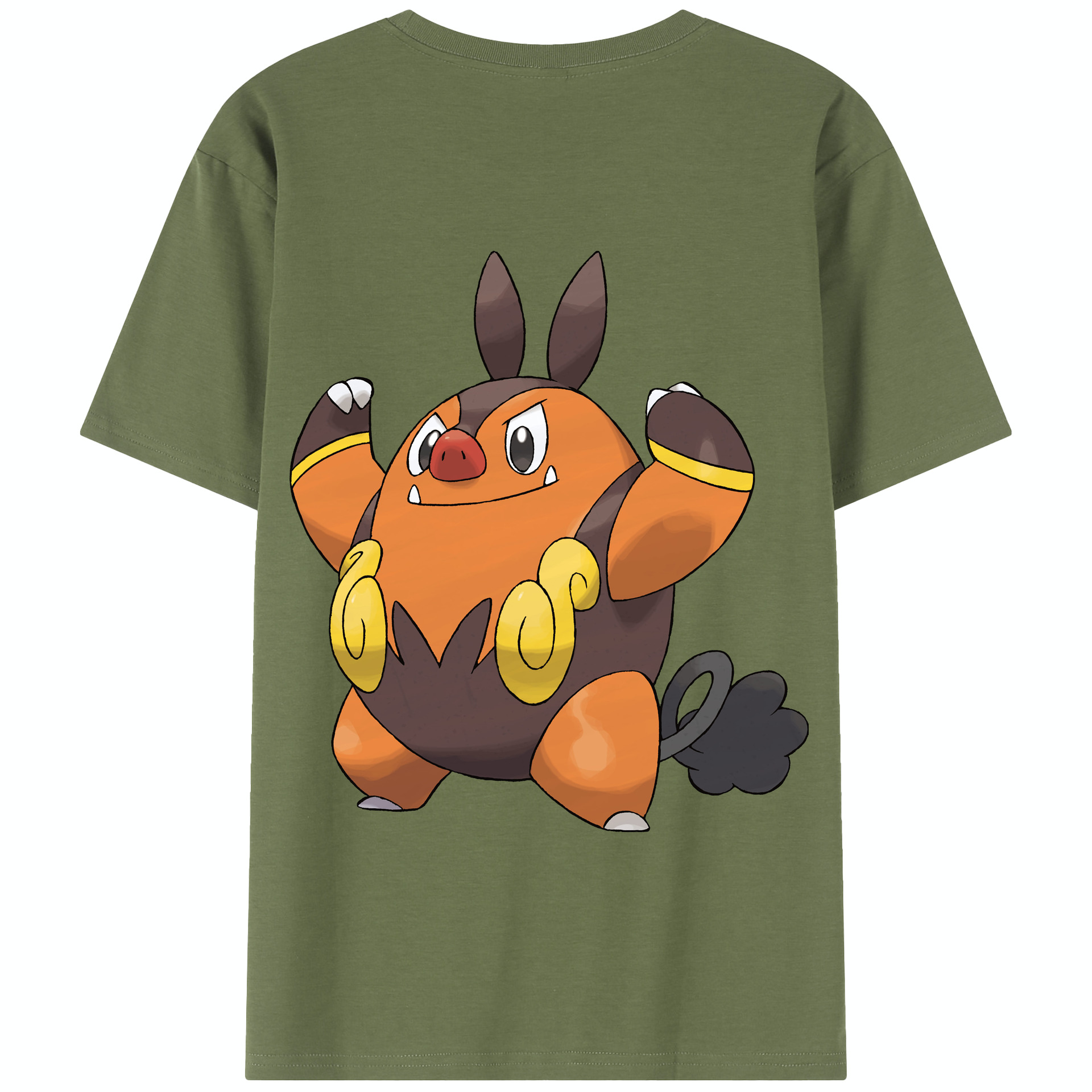 （画像用） ポケットモンスター Pokémon 綿100％半袖Tシャツ（背面プリント）